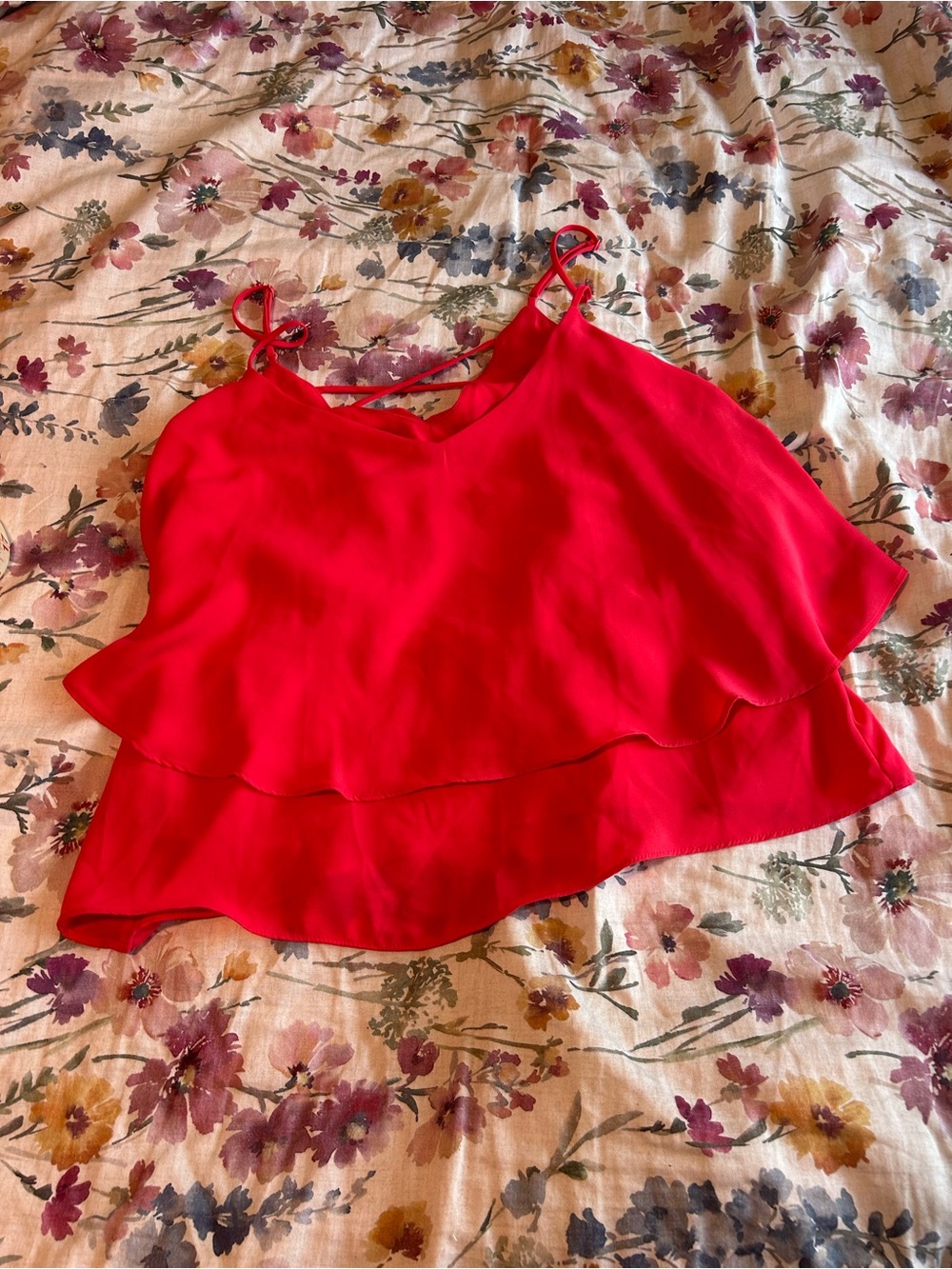 Neon Pink y2k Tiered Camisole Tank Top - Women